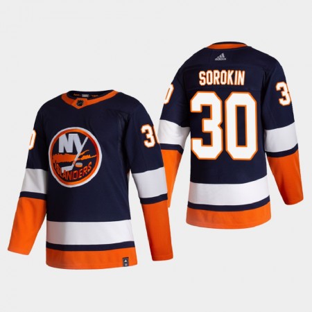 Camisola New York Islanders Ilya Sorokin 30 2020-21 Reverse Retro Authentic - Homem